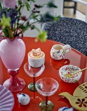 Laden Sie das Bild in den Galerie-Viewer, Bunte handbemalte Aufbewahrungsdose aus Steingut mit Vogel-Deckel von Bloomingville