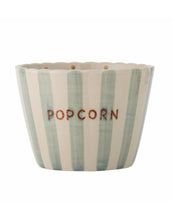 Laden Sie das Bild in den Galerie-Viewer, Bunte Steingutschale „Chip Popcorn“ mit handbemalten Streifen von Bloomingville