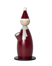 Laden Sie das Bild in den Galerie-Viewer, Lucia Santa Lampe von Star Trading aus Holz, B 12 cm × H 28 cm × T 12 cm, E14-Fassung, Kabellänge 180 cm, warmes Licht für Fensterbank, Tisch oder Weihnachtsdekoration.