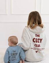 Laden Sie das Bild in den Galerie-Viewer, Oversized Hoodie Erwachsene Cozy Club Hellgrau