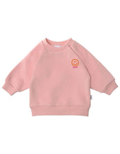 Laden Sie das Bild in den Galerie-Viewer, Happy Smile Sweatshirt Rosa von Liliput – Vorderseite mit Print