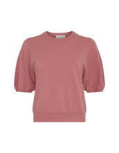 Laden Sie das Bild in den Galerie-Viewer, MSCH Copenhagen Pullover Sefika Rachelle 2/4 Faded Rose mit Rundhalsausschnitt und kurzen Ärmeln.