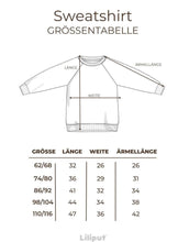 Laden Sie das Bild in den Galerie-Viewer, Liliput Sweatshirt Mini Schleife beige mit rotem XMAS-Schleifenprint, Kids-Sweater für Mini & Me Looks.