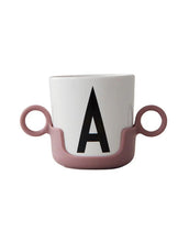Laden Sie das Bild in den Galerie-Viewer, Design Letters Henkel Ash Rose für Ecozen Trinklernbecher, BPA- und BPS-frei, ergonomischer Kindergriff.