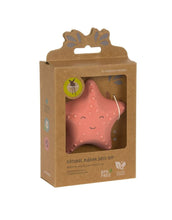 Laden Sie das Bild in den Galerie-Viewer, LÄSSIG Badewannenspielzeug Seestern aus BPA-freiem Naturkautschuk, weiche Form, integrierte Rassel, ideal für Babys und Kleinkinder, für Badewanne und Dusche.