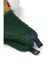 Laden Sie das Bild in den Galerie-Viewer, Pilotenmütze Teddy Bravo von Liewood in navy Blue Mix aus 100% recyceltem, OEKOTEX®-zertifiziertem Polyester, mit Ohrenklappen und Kinnverschluss