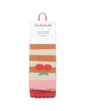 Laden Sie das Bild in den Galerie-Viewer, Socken 2er-Set I Stripy Cherry