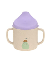 Laden Sie das Bild in den Galerie-Viewer, Mehrfarbiger Trinklernbecher mit Kirschmotiv, BPA-frei, mit Griffen und Antitropf-Ventil, spülmaschinen- und mikrowellengeeignet, für Babys ab 6 Monaten.