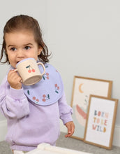 Laden Sie das Bild in den Galerie-Viewer, Mehrfarbiger Trinklernbecher mit Kirschmotiv, BPA-frei, mit Griffen und Antitropf-Ventil, spülmaschinen- und mikrowellengeeignet, für Babys ab 6 Monaten.