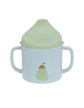 Laden Sie das Bild in den Galerie-Viewer, Mehrfarbiger Trinklernbecher mit Zitronenmotiv, BPA-frei, mit Griffen und Antitropf-Ventil, spülmaschinen- und mikrowellengeeignet, für Babys ab 6 Monaten.