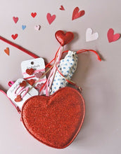 Laden Sie das Bild in den Galerie-Viewer, Haargummi 4er-Set I Love Heart Glitter