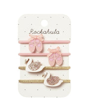 Laden Sie das Bild in den Galerie-Viewer, Haargummi 4er-Set I Swan Lake Ballet