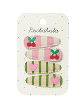 Laden Sie das Bild in den Galerie-Viewer, Haarspangen 4-er Set I Cherry Kiss Fabric