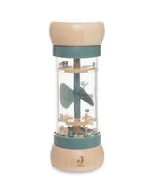 Laden Sie das Bild in den Galerie-Viewer, Jollein Regenmacher „On the Go“ – Holzspielzeug mit transparentem Mittelstück und bunten Kugeln, CE- und FSC-zertifiziert.