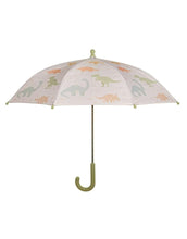 Laden Sie das Bild in den Galerie-Viewer, Sass & Belle Kinderregenschirm Dino Desert mit farbenfrohem Dinosaurier-Motiv.