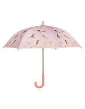 Laden Sie das Bild in den Galerie-Viewer, Sass & Belle Kinderregenschirm Fairy mit zartem Feenmotiv in Pastellfarben.