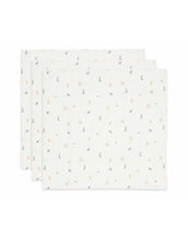 Laden Sie das Bild in den Galerie-Viewer, Jollein Spucktuch 3er Set „Jungle Jambo“ – 70x70 cm Mulltücher aus Baumwolle mit Gepardenprint, OEKO-TEX zertifiziert.