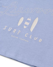 Laden Sie das Bild in den Galerie-Viewer, TYLER Kurzarm-T-Shirt aus Bio-Baumwolle in Surf und Dusty Lavender von Liewood