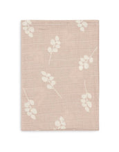 Laden Sie das Bild in den Galerie-Viewer, Jollein Waschlappen Musselin 3er Set „Twig“ – hydrophile Baumwoll-Waschlappen mit Zweigprint, in Olive Green oder Wild Rose, OEKO-TEX zertifiziert, weich zur Babyhaut.