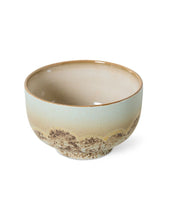 Laden Sie das Bild in den Galerie-Viewer, 70s Ceramics Noodle Bowl Shell mit natürlichem Farbverlauf und organischer Glasur