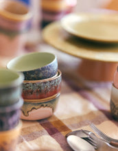 Laden Sie das Bild in den Galerie-Viewer, 70s Ceramics Tapas Bowl Fern mit organischer Glasur und künstlerischem Finish