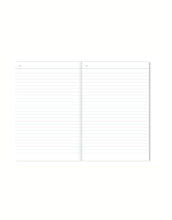 Laden Sie das Bild in den Galerie-Viewer, A-Journal Persönliches Tagebuch Stripes mit gestreiftem Einband, 19x13 cm, 0.8 cm dick.