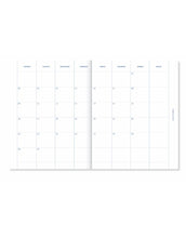 Laden Sie das Bild in den Galerie-Viewer, Planer 2026 Leinen Beige von A-Journal – eleganter Jahresplaner mit Leineneinband, handgemalten Monatsillustrationen, Wochen- und Monatsübersichten, Checklisten, Lesebändchen und viel Platz für Notizen.