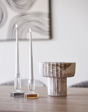 Laden Sie das Bild in den Galerie-Viewer, House Nordic Vase aus Zement in Brown/Beige mit marmorierter Struktur, ø 20,5 cm, Höhe 18,5 cm.