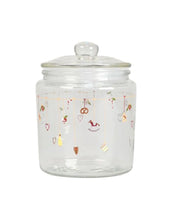 Laden Sie das Bild in den Galerie-Viewer, Weißer Glasbehälter „Christmas Holidays“ von Det Gamle Apotek – elegante Aufbewahrung für Weihnachtsleckereien oder Deko.