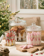 Laden Sie das Bild in den Galerie-Viewer, Großer Glasbehälter von Ib Laursen mit Deckel und Wichtelmännchen-Muster, 4,0 Liter, luftdicht und dekorativ.