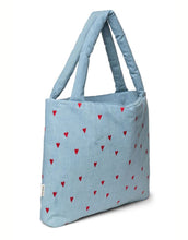 Laden Sie das Bild in den Galerie-Viewer, Tasche Denim I Blue Hearts