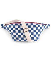 Laden Sie das Bild in den Galerie-Viewer, Bauchtasche I Checks Ecru Navy Blue