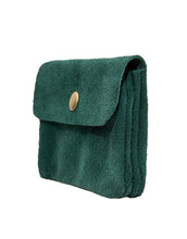 Laden Sie das Bild in den Galerie-Viewer, Portemonnaie Leder Klein I Grün