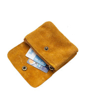 Laden Sie das Bild in den Galerie-Viewer, Portemonnaie Leder Klein I Ocker