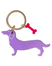 Laden Sie das Bild in den Galerie-Viewer, Schlüsselanhänger I Dackel Lila