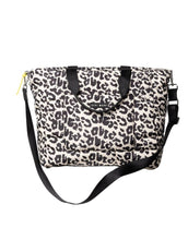 Laden Sie das Bild in den Galerie-Viewer, Padded Tote Bag Large I Leo Splashes Black/Sand