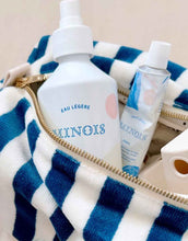 Laden Sie das Bild in den Galerie-Viewer, Kulturtasche Frottee Vic I Stripes Midnight Ecru