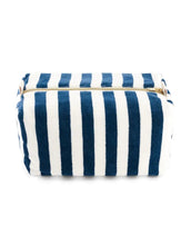 Laden Sie das Bild in den Galerie-Viewer, Kulturtasche Frottee Vic I Stripes Midnight Ecru