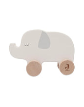 Laden Sie das Bild in den Galerie-Viewer, Holzelefant auf Rädern I Jungle Jambo