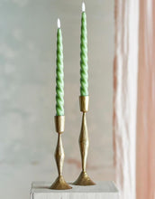 Laden Sie das Bild in den Galerie-Viewer, LED Kerze Ponza 2er-Set Twist I Grün