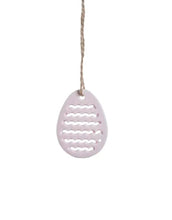 Laden Sie das Bild in den Galerie-Viewer, Hängedekoration Osterei Dehlia I Hellrosa