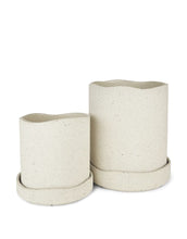 Laden Sie das Bild in den Galerie-Viewer, Übertopf Uneru ø16cm I Weiß