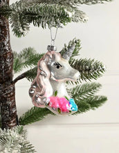Laden Sie das Bild in den Galerie-Viewer, Weihnachtsbaumanhänger I Einhorn