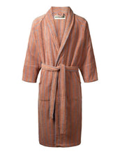 Laden Sie das Bild in den Galerie-Viewer, Bademantel Naram I Camel/Ultramarin