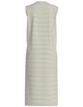 Laden Sie das Bild in den Galerie-Viewer, Kleid Vilumira Midi I Eggnog/Navy Blaze