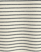 Laden Sie das Bild in den Galerie-Viewer, Kleid Vilumira Midi I Eggnog/Navy Blaze