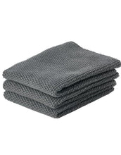 Laden Sie das Bild in den Galerie-Viewer, Reinigungstuch-Set aus Baumwolle 3tlg. I Anthracite