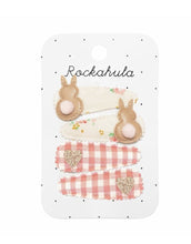 Laden Sie das Bild in den Galerie-Viewer, Haarspangen 4er-Set I Tiny Blossom Bunny