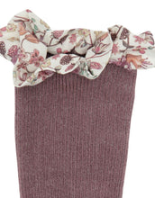 Laden Sie das Bild in den Galerie-Viewer, Non-Slip Socken Bamboo I Misty Plum/Liberty