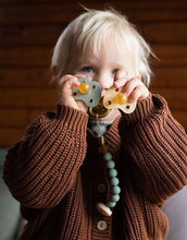 Laden Sie das Bild in den Galerie-Viewer, Schnullerkette Naturkautschuk I Seafoam Blue